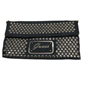 ✨FINAL SALE✨ Guess Leather Blue Studded Clutch